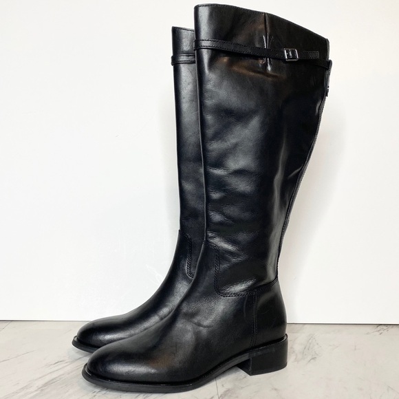 New! Franco Sarto Belaire Leather Riding Boot 6.5M - Picture 1 of 13